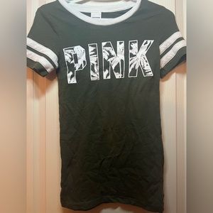 Army green PINK tee